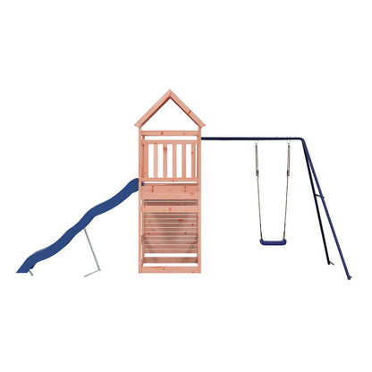 Spielturm aus imprägniertem Kiefernholz und massivem Douglasien- und Kiefernholz