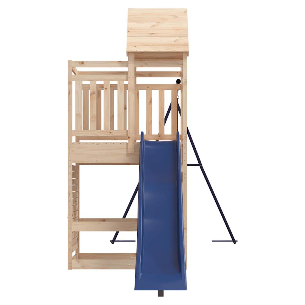 Spielturm aus imprägniertem Kiefernholz und massivem Douglasien- und Kiefernholz