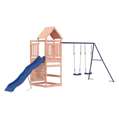 Spielturm aus imprägniertem Kiefernholz und massivem Douglasien- und Kiefernholz