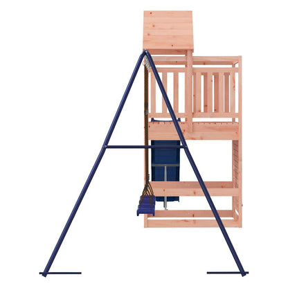 Spielturm aus imprägniertem Kiefernholz und massivem Douglasien- und Kiefernholz