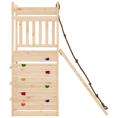 Spielturm aus imprägniertem Kiefernholz und massivem Douglasien- und Kiefernholz