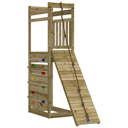 Spielturm aus imprägniertem Kiefernholz und massivem Douglasien- und Kiefernholz