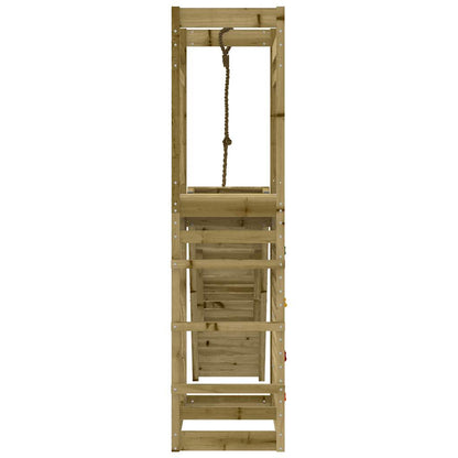 Spielturm aus imprägniertem Kiefernholz und massivem Douglasien- und Kiefernholz