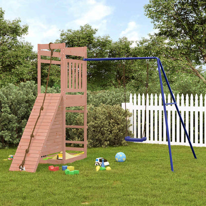Spielturm aus imprägniertem Kiefernholz und massivem Douglasien- und Kiefernholz