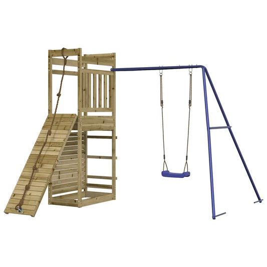 Spielturm aus imprägniertem Kiefernholz und massivem Douglasien- und Kiefernholz