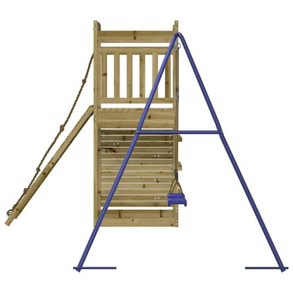Spielturm aus imprägniertem Kiefernholz und massivem Douglasien- und Kiefernholz