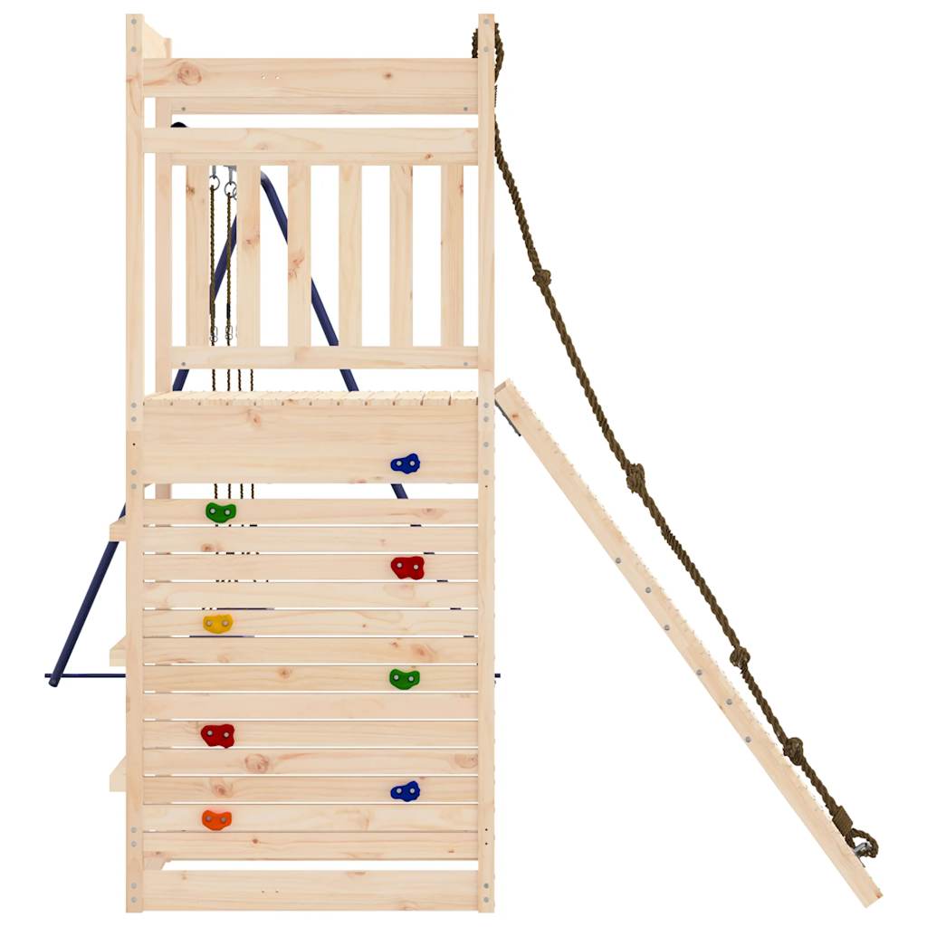 Spielturm aus imprägniertem Kiefernholz und massivem Douglasien- und Kiefernholz