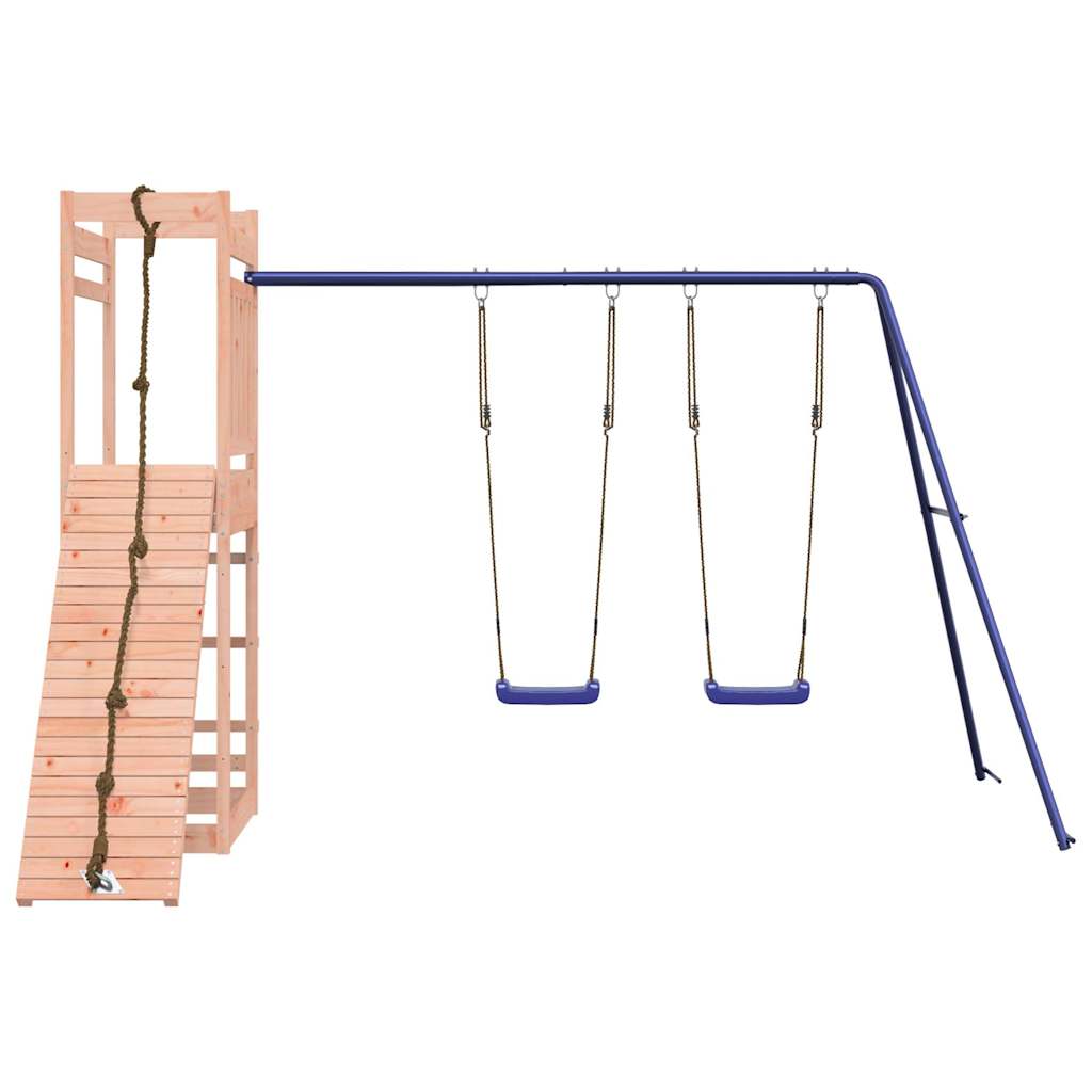 Spielturm aus imprägniertem Kiefernholz und massivem Douglasien- und Kiefernholz