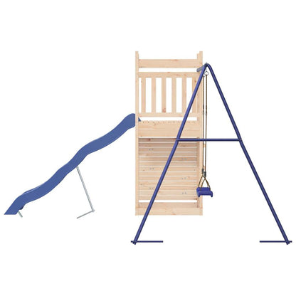 Spielturm aus imprägniertem Kiefernholz und massivem Douglasien- und Kiefernholz