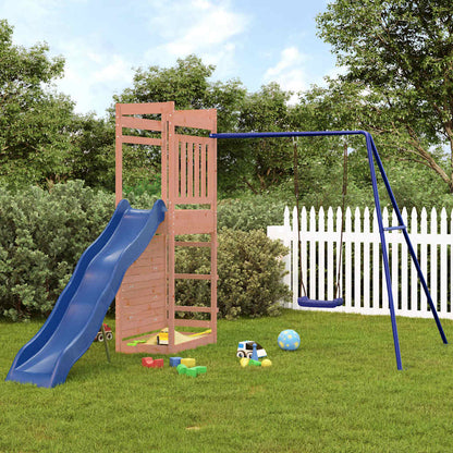 Spielturm aus imprägniertem Kiefernholz und massivem Douglasien- und Kiefernholz