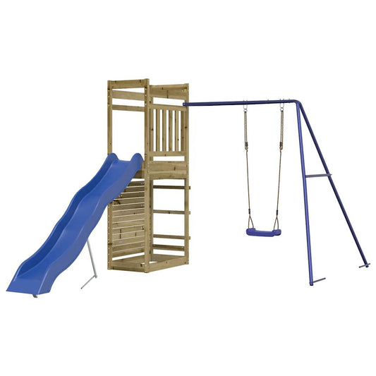 Spielturm aus imprägniertem Kiefernholz und massivem Douglasien- und Kiefernholz