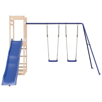 Spielturm aus imprägniertem Kiefernholz und massivem Douglasien- und Kiefernholz