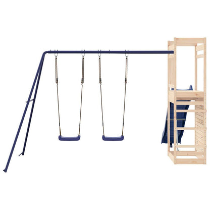 Spielturm aus imprägniertem Kiefernholz und massivem Douglasien- und Kiefernholz