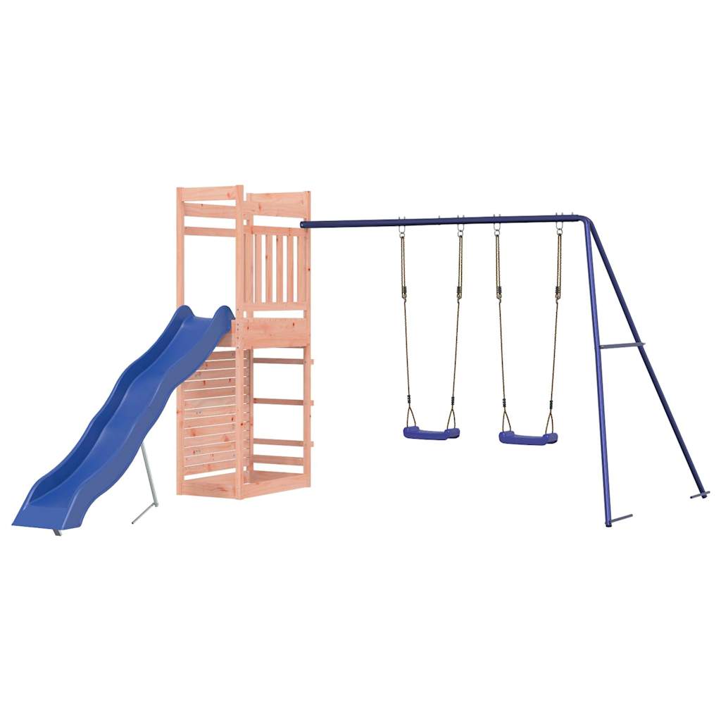 Spielturm aus imprägniertem Kiefernholz und massivem Douglasien- und Kiefernholz