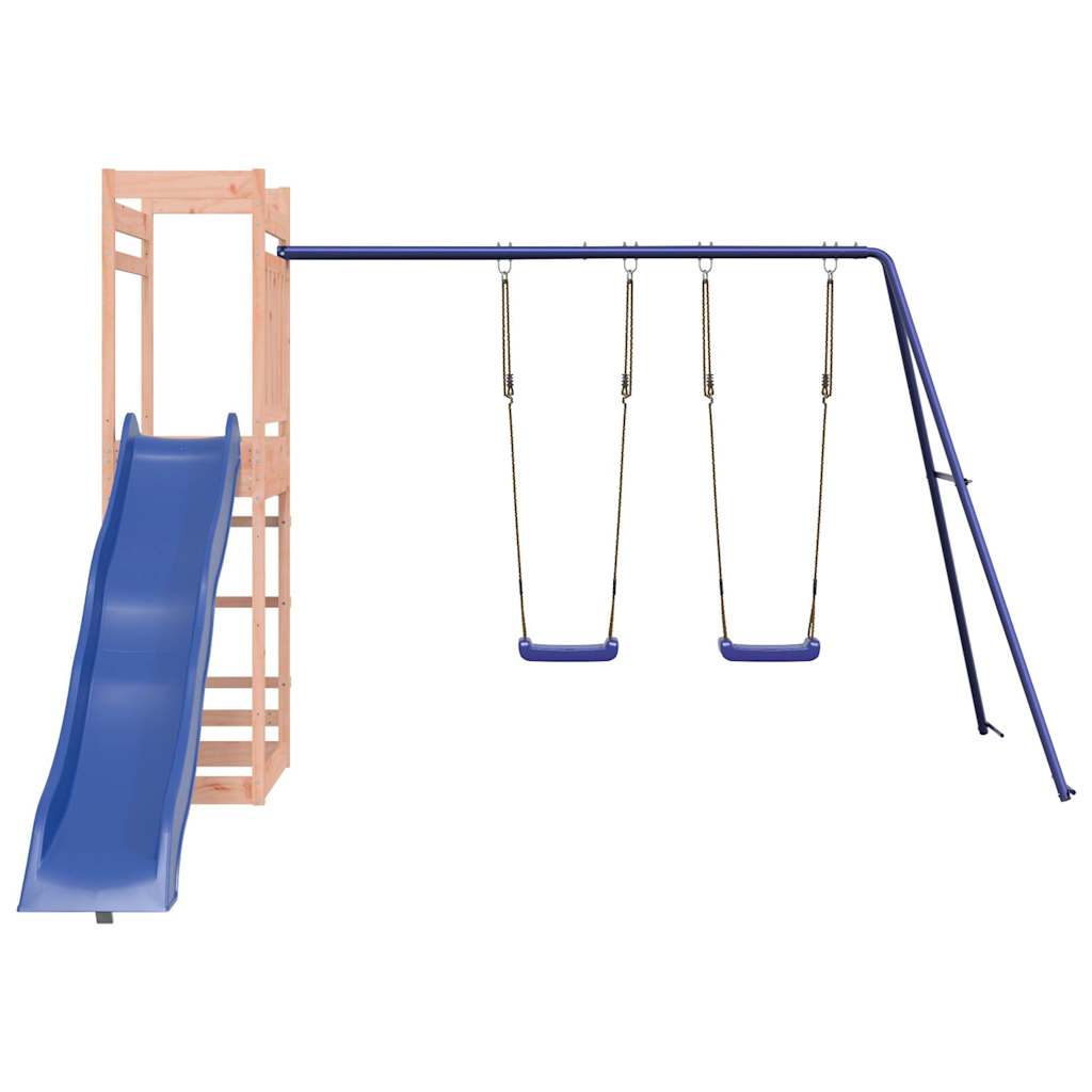 Spielturm aus imprägniertem Kiefernholz und massivem Douglasien- und Kiefernholz
