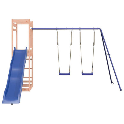 Spielturm aus imprägniertem Kiefernholz und massivem Douglasien- und Kiefernholz