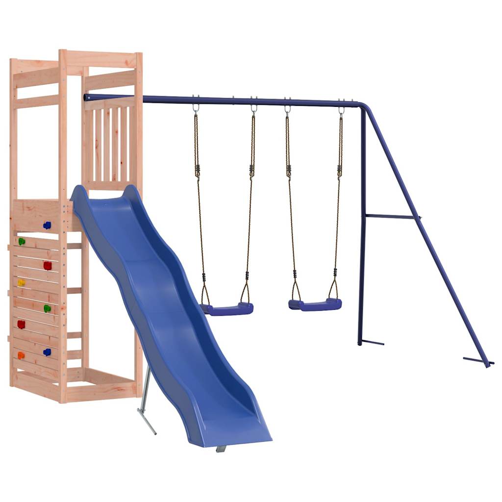 Spielturm aus imprägniertem Kiefernholz und massivem Douglasien- und Kiefernholz