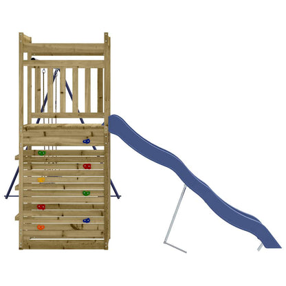 Spielturm aus imprägniertem Kiefernholz und massivem Douglasien- und Kiefernholz