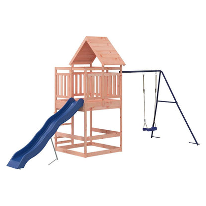 Spielturm aus imprägniertem Kiefernholz und massivem Douglasien- und Kiefernholz