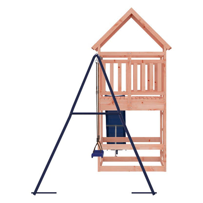 Spielturm aus imprägniertem Kiefernholz und massivem Douglasien- und Kiefernholz