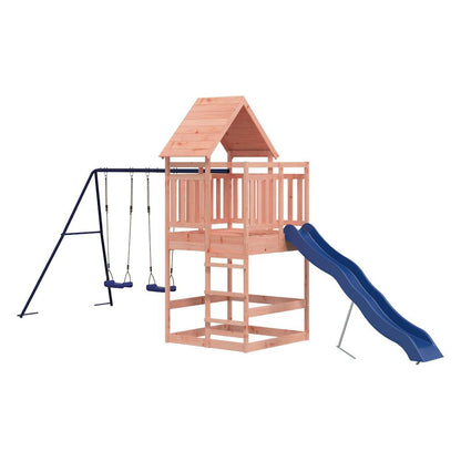 Spielturm aus imprägniertem Kiefernholz und massivem Douglasien- und Kiefernholz