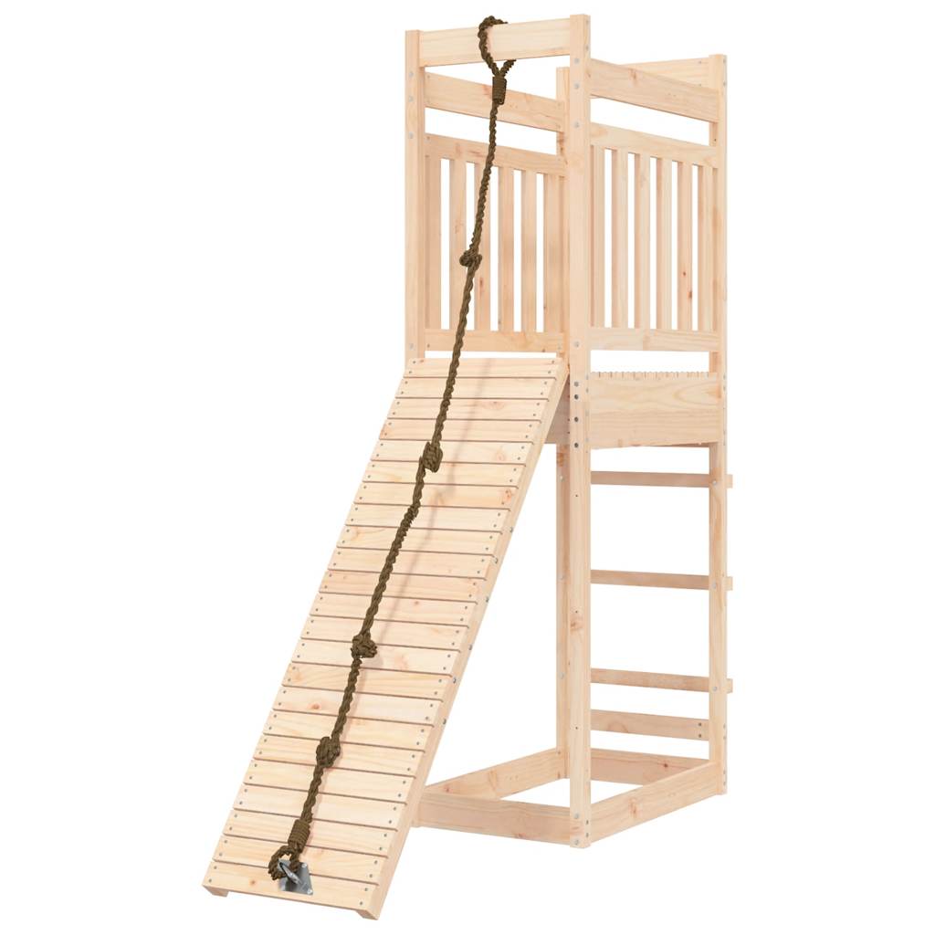 Spielturm aus imprägniertem Kiefernholz und massivem Douglasien- und Kiefernholz