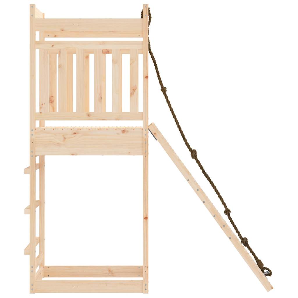 Spielturm aus imprägniertem Kiefernholz und massivem Douglasien- und Kiefernholz
