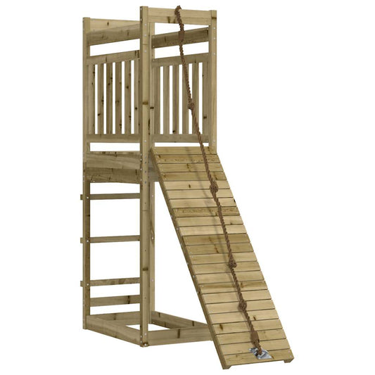Spielturm aus imprägniertem Kiefernholz und massivem Douglasien- und Kiefernholz