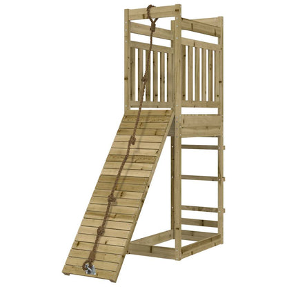 Spielturm aus imprägniertem Kiefernholz und massivem Douglasien- und Kiefernholz