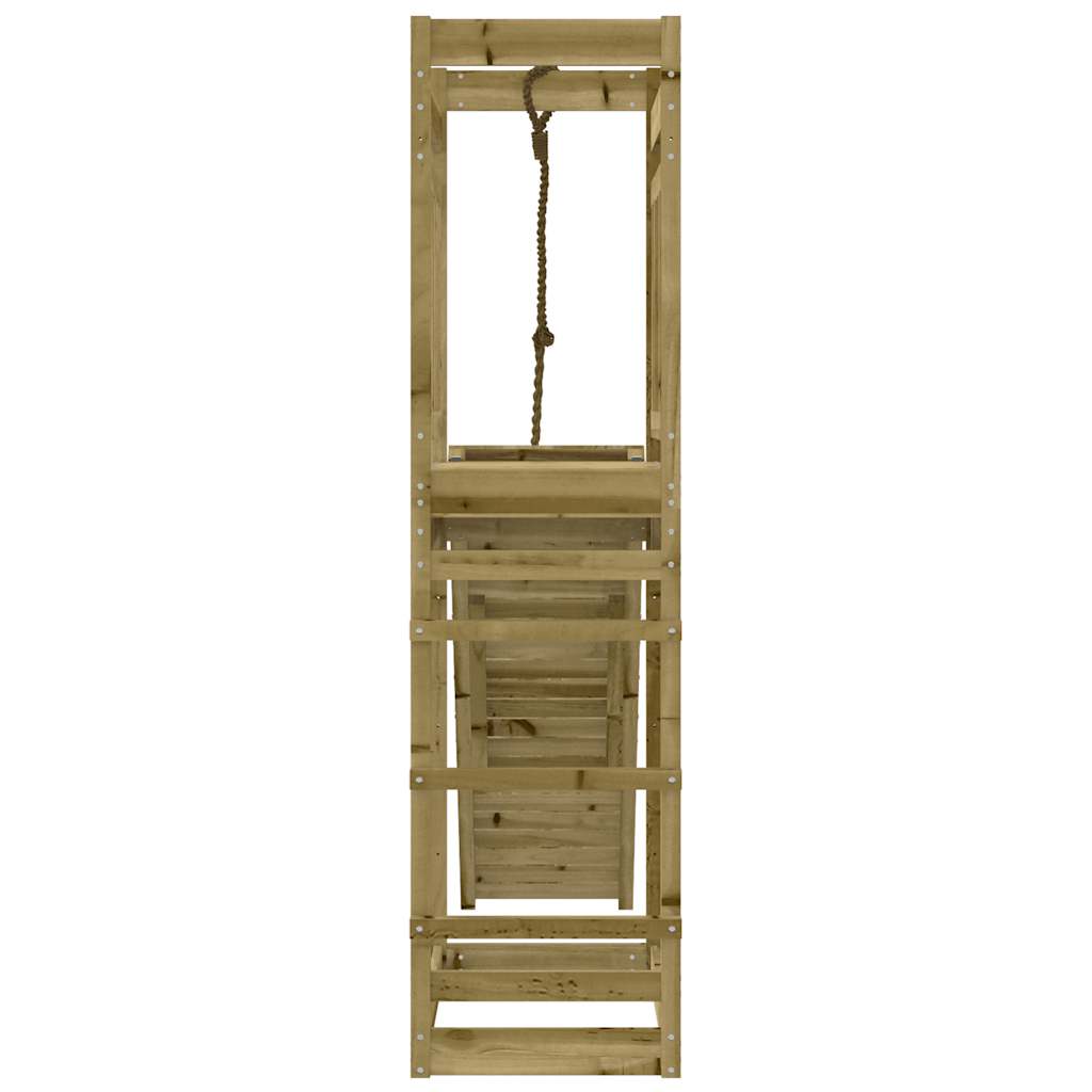 Spielturm aus imprägniertem Kiefernholz und massivem Douglasien- und Kiefernholz