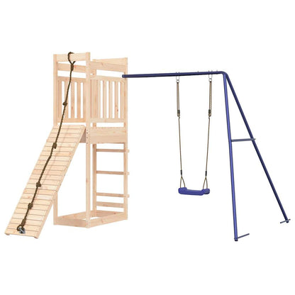 Spielturm aus imprägniertem Kiefernholz und massivem Douglasien- und Kiefernholz
