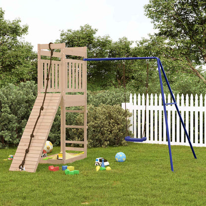 Spielturm aus imprägniertem Kiefernholz und massivem Douglasien- und Kiefernholz