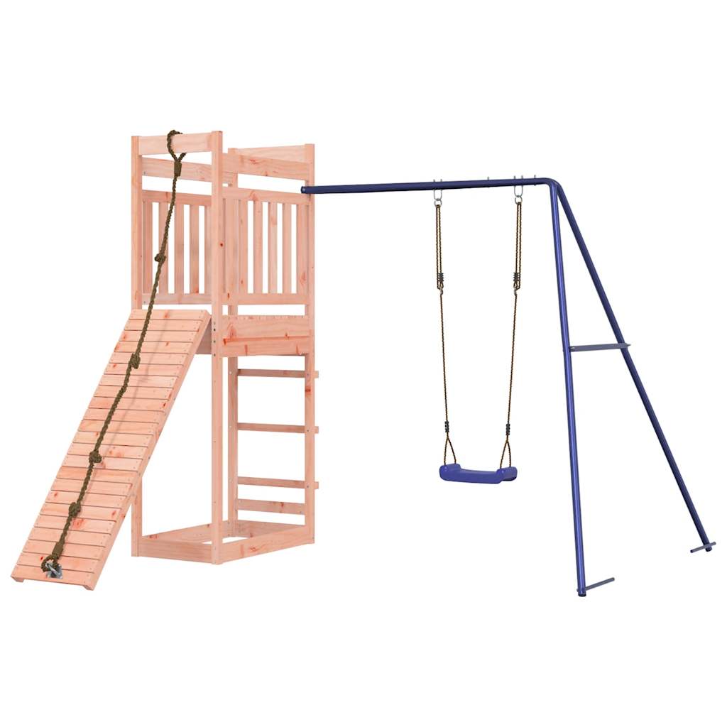 Spielturm aus imprägniertem Kiefernholz und massivem Douglasien- und Kiefernholz