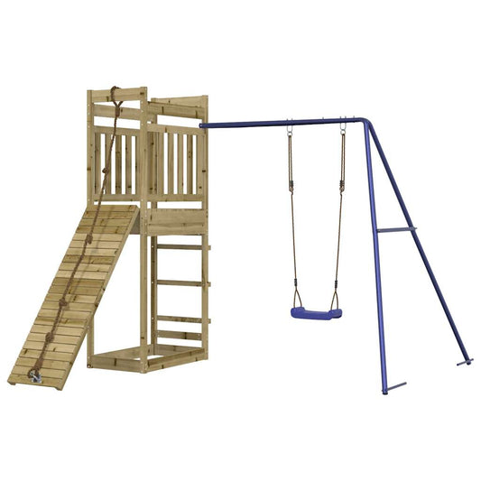 Spielturm aus imprägniertem Kiefernholz und massivem Douglasien- und Kiefernholz