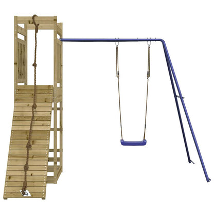 Spielturm aus imprägniertem Kiefernholz und massivem Douglasien- und Kiefernholz