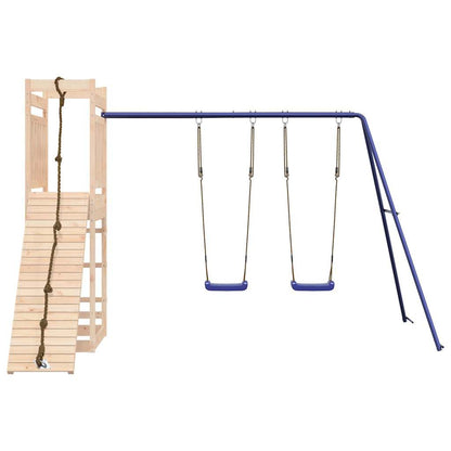 Spielturm aus imprägniertem Kiefernholz und massivem Douglasien- und Kiefernholz
