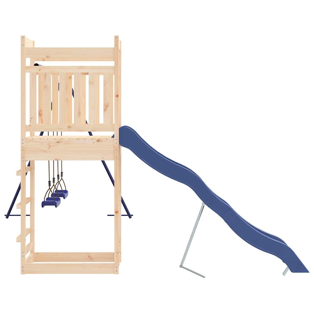 Spielturm aus imprägniertem Kiefernholz und massivem Douglasien- und Kiefernholz