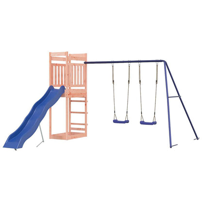 Spielturm aus imprägniertem Kiefernholz und massivem Douglasien- und Kiefernholz