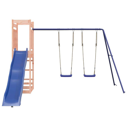 Spielturm aus imprägniertem Kiefernholz und massivem Douglasien- und Kiefernholz