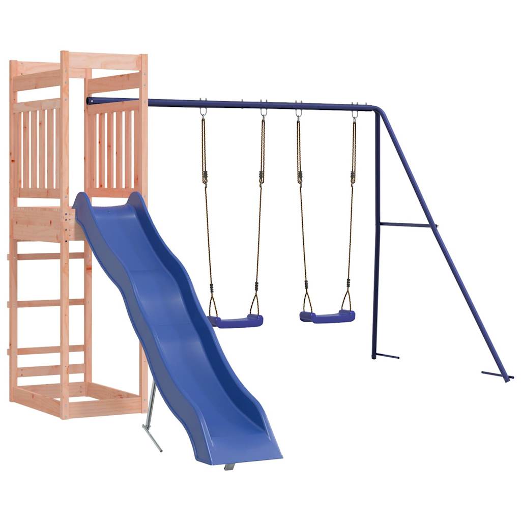 Spielturm aus imprägniertem Kiefernholz und massivem Douglasien- und Kiefernholz