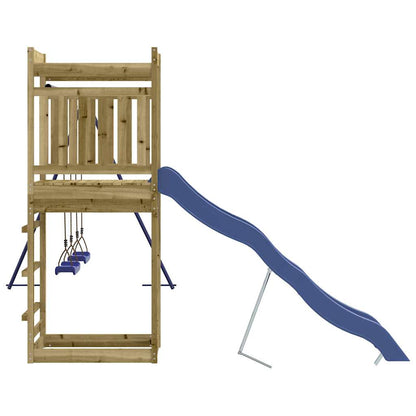 Spielturm aus imprägniertem Kiefernholz und massivem Douglasien- und Kiefernholz