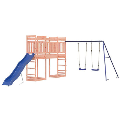 Spielturm aus imprägniertem Kiefernholz und massivem Douglasien- und Kiefernholz