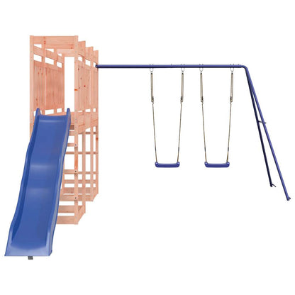 Spielturm aus imprägniertem Kiefernholz und massivem Douglasien- und Kiefernholz