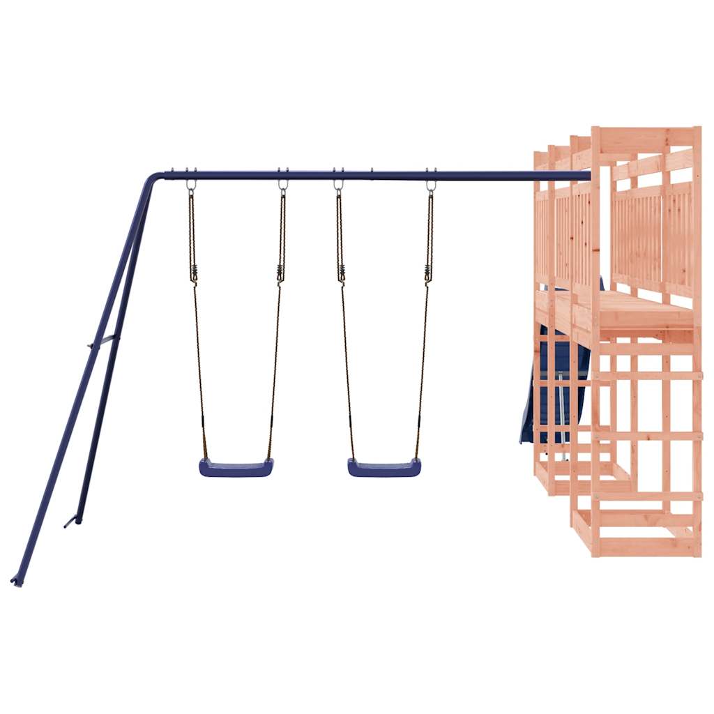 Spielturm aus imprägniertem Kiefernholz und massivem Douglasien- und Kiefernholz