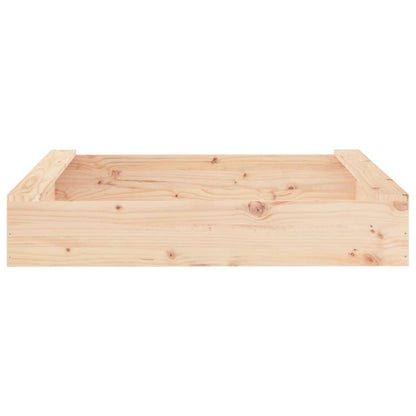 Sandkasten mit Sitzen Quadratisch Massivholz