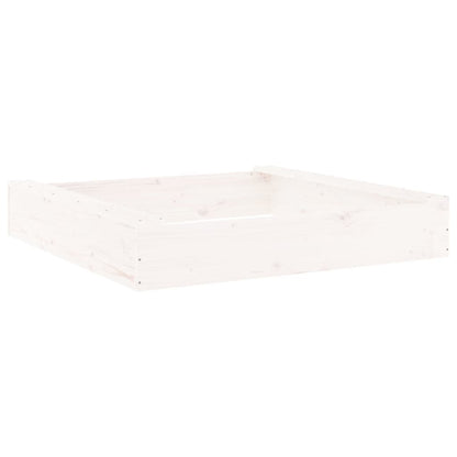 Sandkasten mit Sitzen Quadratisch Massivholz