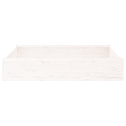 Sandkasten mit Sitzen Quadratisch Massivholz