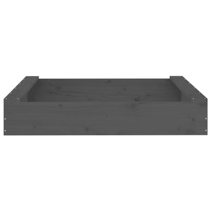 Sandkasten mit Sitzen Quadratisch Massivholz