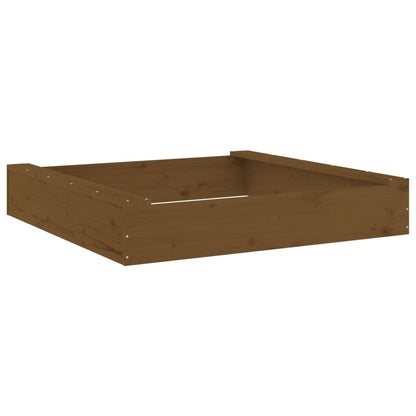 Sandkasten mit Sitzen Quadratisch Massivholz