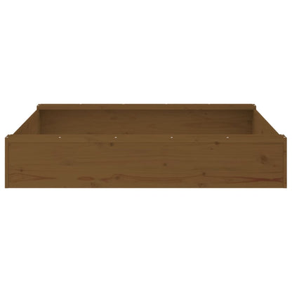 Sandkasten mit Sitzen Quadratisch Massivholz